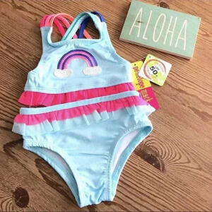 Penelope Mack 2 Pc Infant Swimsuit  Rainbow